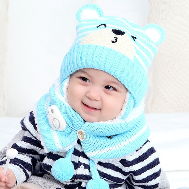 Baby Cute Bear Head Set