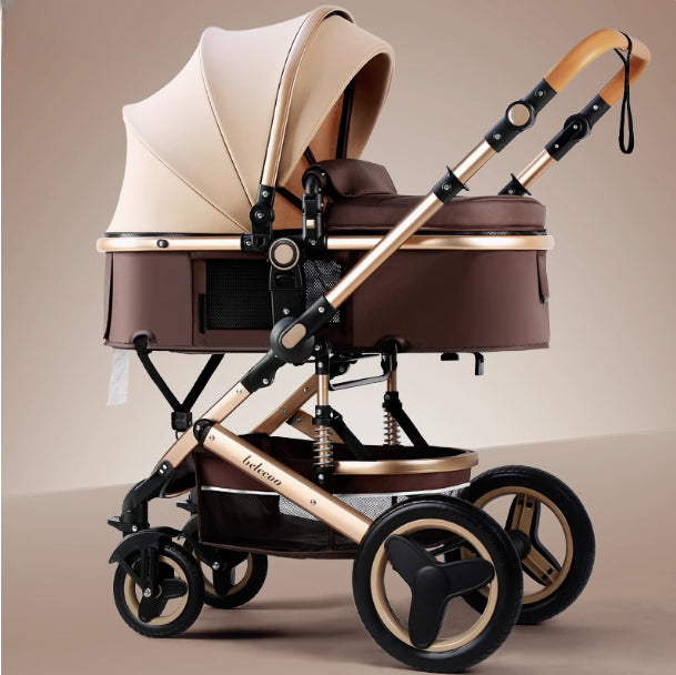 2-in-1 Baby Stroller with Bassinet Mode