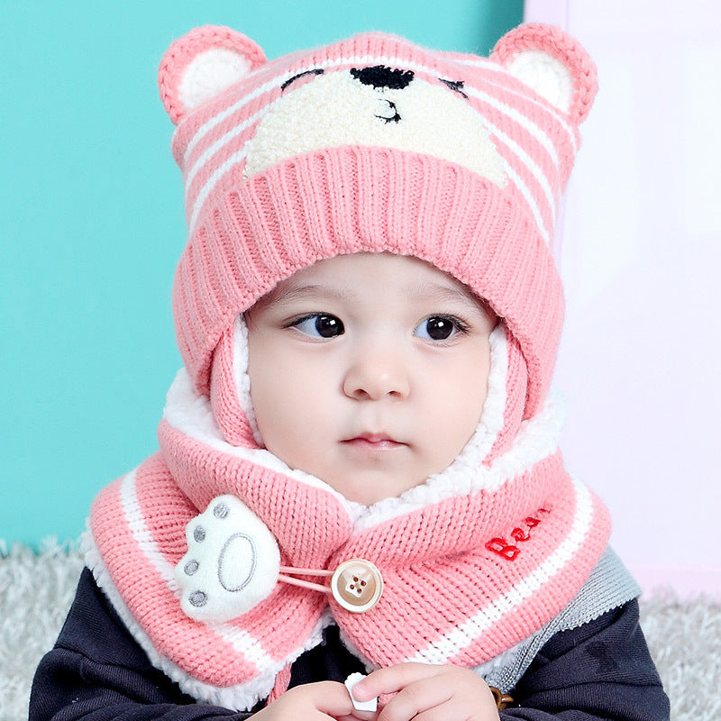 Baby Cute Bear Head Set