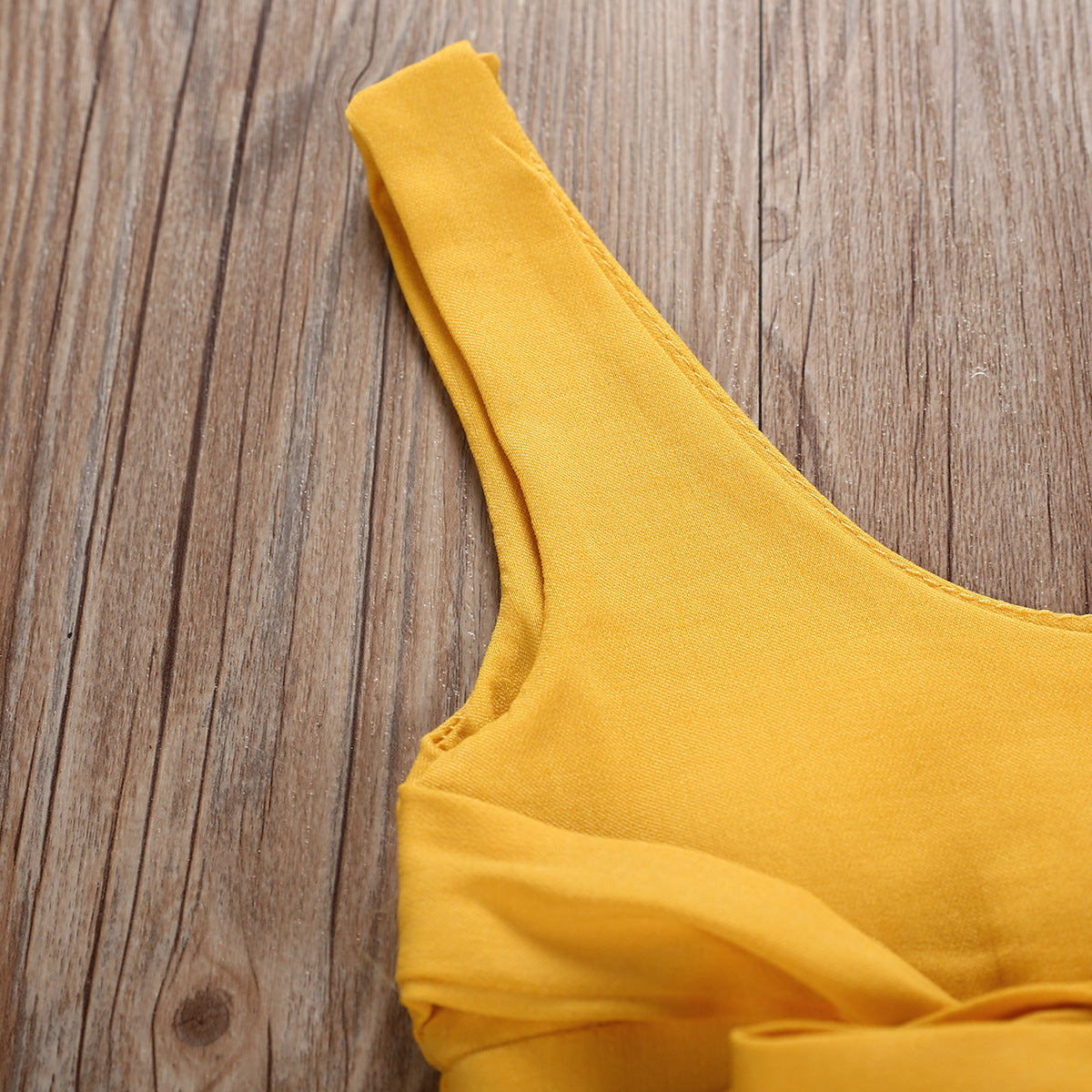 Children's clothing Amazon yellow cotton overalls