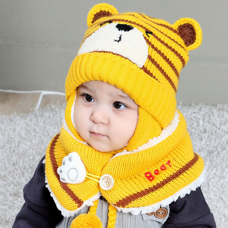 Baby Cute Bear Head Set