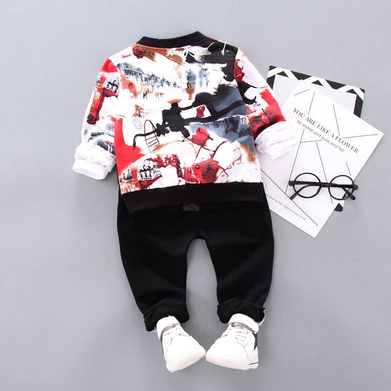 Boys Handsome Three-Piece Kid Clothes