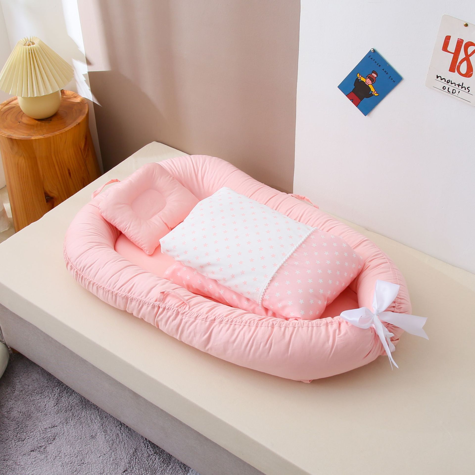 Portable Baby Folding Bed Can Be Detachable And Washable
